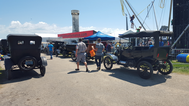 Model T’s - all of them. Ford is a sponsor and was running tours of the grounds in them.